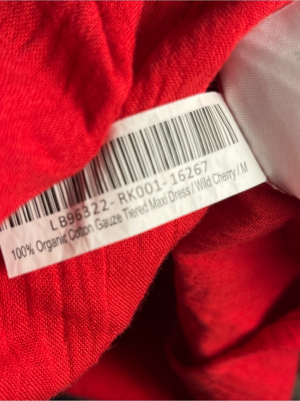 Quince Vibrant Red V-Neck Tiered Maxi Dress - Picture 7 of 9
